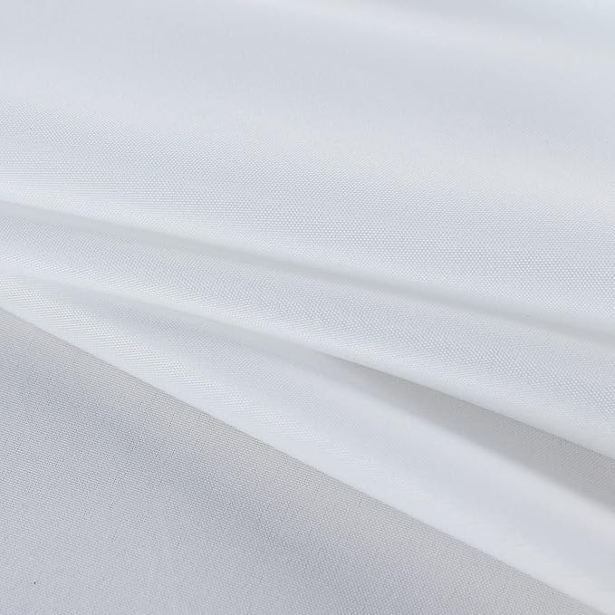 Fitable Square Tablecloth 54x54 inch Tablecloth Stain and Wrinkle Resistant Washable Polyester Table Cloth for Buffet Parties and Camping, White