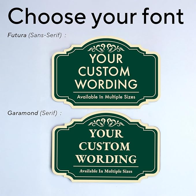 Personalized Green Outdoor Metal Sign, 30x24 In, Waterproof, USA Made