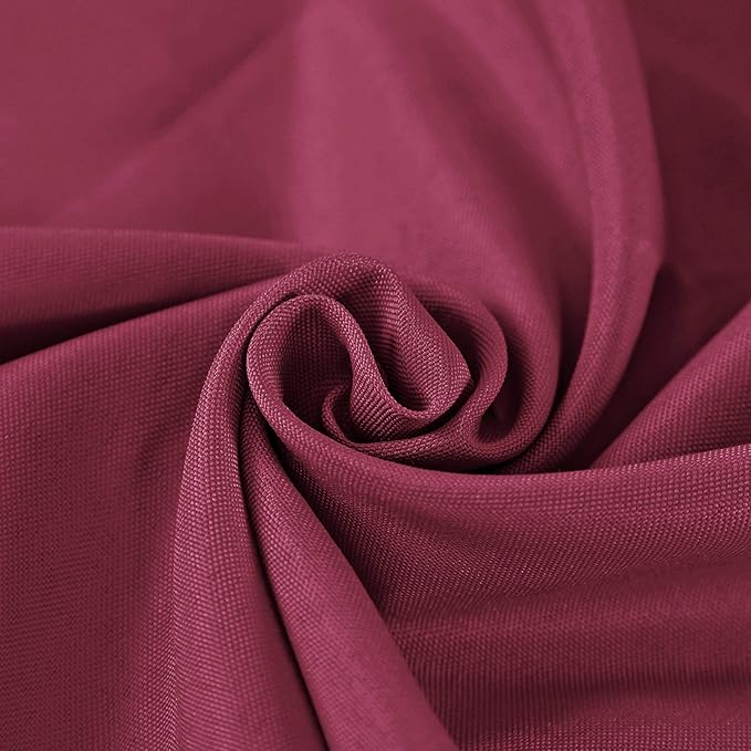 Cloth Napkins 20x20 inch Washable Polyester Dinner Napkins Soft Table Napkins for Wedding Party Dining Banquet(Burgundy,50PCS)