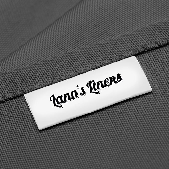 Lann's Linens - 10 Premium 70" x 120" Tablecloths for Wedding/Banquet/Restaurant - Rectangular Polyester Fabric Table Cloth - Dark Gray