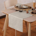 Linen Light Natural Table Runner 120 Inches - 100% Pure Linen Cloth Fabric Hemstitch Table Runner 14 x 120 Inch for Dining, Dresser, Thanksgiving, Fall Christmas - Lino