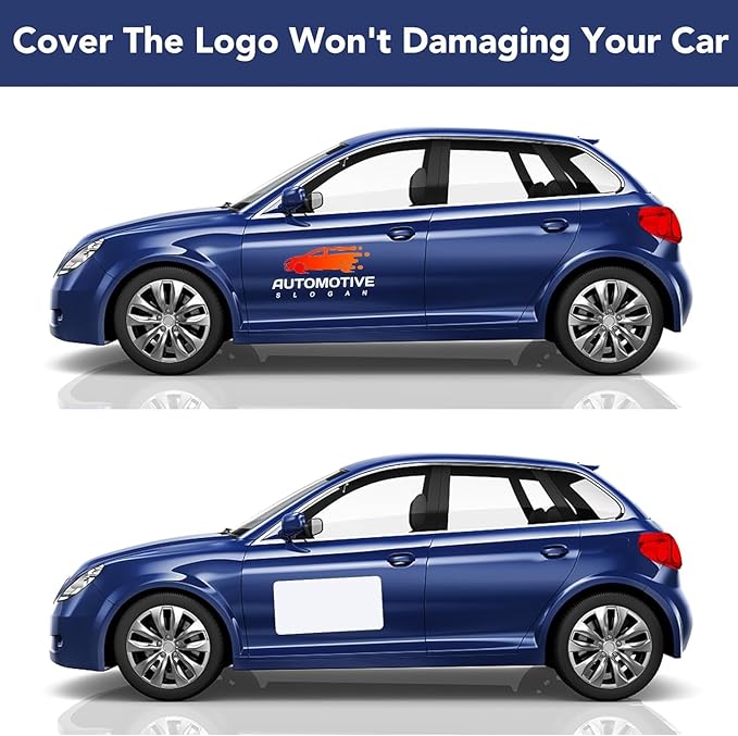 DIYMAG 2Pcs Blank Car Magnets,24x17 Inch Car Door Magnets Set Signs Rounded Corners Flexible Magnetic Bumper Sticker to Advertise Cover Logo Prevent Cars Scratches Dents