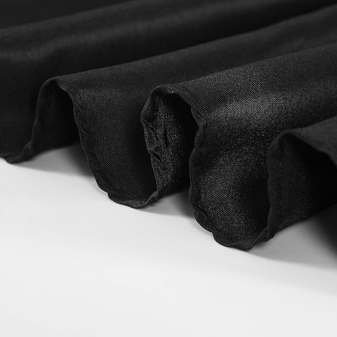 Rectangle Tablecloth 60x102 inch Washable Polyester Fabric Table Cloth for Wedding Party Dining Banquet Decoration（6 Pack 60x102, Black）
