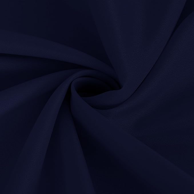 Fitable 6 Pack Navy Round Tablecloths - 120 Inches in Diameter - Stain Resistant and Washable Table Clothes, Polyester Fabric Table Covers for Wedding, Party, Banquet, Formal Events
