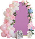 6.6FT Wedding Arch Covers Arch Backdrop Cover Arch Stand Covers Set Arch Cover Spandex Fabric Stretchy Backdrop for Wedding Birthday Party Decoration Baby Shower (Lilac)