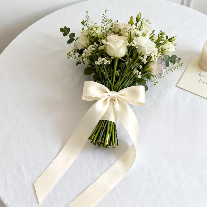 NESCCI 200 Yards Ribbon,1-1/2 Inch Satin Ribbon,Single Face Satin Ribbons, Perfect for Gift Wrapping,Wedding Decoration,Handmade Bows,Wrapping Bouquet and More