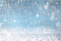 7x5ft Blue Bokeh (Not Glitter) Backdrops Birthday Party Abstract Golden Sparkling Spots Photography Background Baby Shower Wedding Prom Graduation Party Bokeh Decor Banner Photoshoot Props
