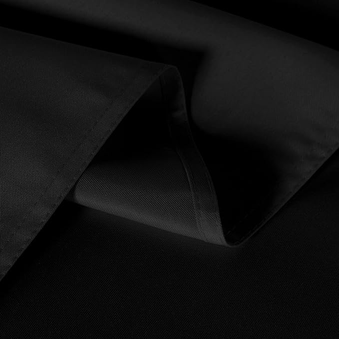 sancua 8 Pack Black Tablecloth 90 x 132 Inch - Rectangle Table Cloth for 6 Feet Tables Stain and Wrinkle Resistant Washable Polyester Table Cover for Dining Wedding Banquet Party Buffet Restaurant