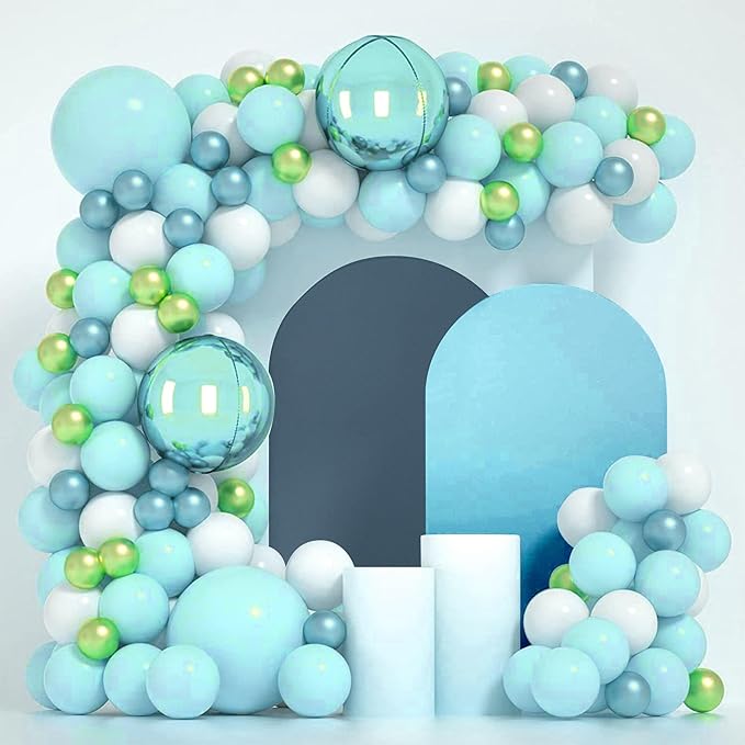 Wedding Arch Covers Arch Backdrop Cover Arch Stand Covers 7.2FT 6FT Set of 2 Arch Cover Spandex Fabric Stretchy Backdrop for Wedding Birthday Party Decoration Baby Shower (Dusty Blue)