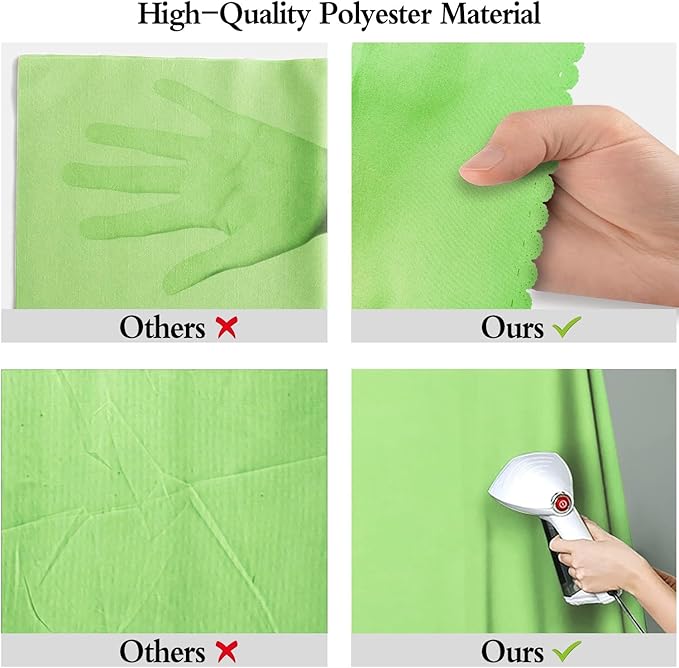 Light Green Backdrop for Photography 6x9ft Zoom Screen Meeting, Game Live Studio Shooting Props High Density Fabric