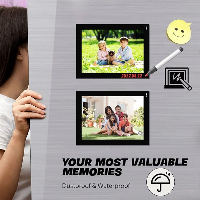 Magnetic Picture Frames 5X7 for Fridge (30 Pack),Magnets Photo Pockets/Sleeves,Decorations for Home/Office/School/Classroom/Lockers/Fridge