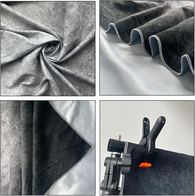 6x9ft Abstract Black Gray Portrait Photography Backdrops Photo Studio Prop Background for Children Adult