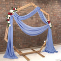 Periwinkle Color Wedding Arch Draping Fabric 20 Ft Wedding Arch Drapes 2 Panels Ceiling Draping Chiffon Wedding Arch Drapery Wedding Party Ceremony Arch Stage Decoration