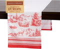 Maison d' Hermine Table Runner 100% Cotton Single Layer Table Runners 108 inches Long for Thanksgiving Christmas Decorations Home Kitchen Dining Party Wedding (Winter Jouy, 14.5" x 108")