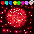Aogist 100pcs Balloon Lights,Long Standby Time Waterproof Twinkle Mini Light,Battery Powered,Round LED Ball Lamp for Latex Balloon Paper Lantern Party Wedding Christmas Halloween Decorative,Red-Flash