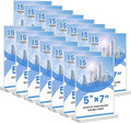 Acrylic Sign Holder, 5x7, 15 Pack Vertical Clear Table Menu Display, Double Sided, Plastic Stand, Suitable for Restaurants, Office, Store, Fair