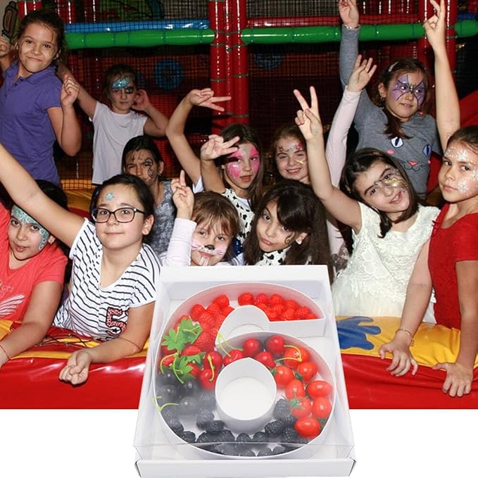 12" Fillable Cardboard Number Charcuterie Gift Cupcake Box With Cover Sweets Packaging (6 or 9)