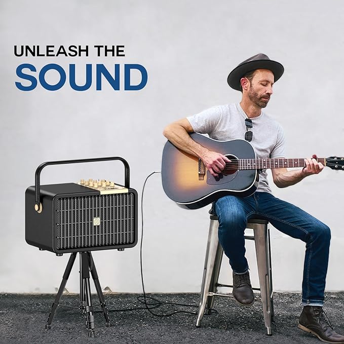 L400 Professional Karaoke Machine with 2 UHF Wireless Microphones for Adults, 320W Peak Bluetooth Speaker PA System with Bass/Treble Adjustment for Home Party Wedding Outdoor Christmas Events
