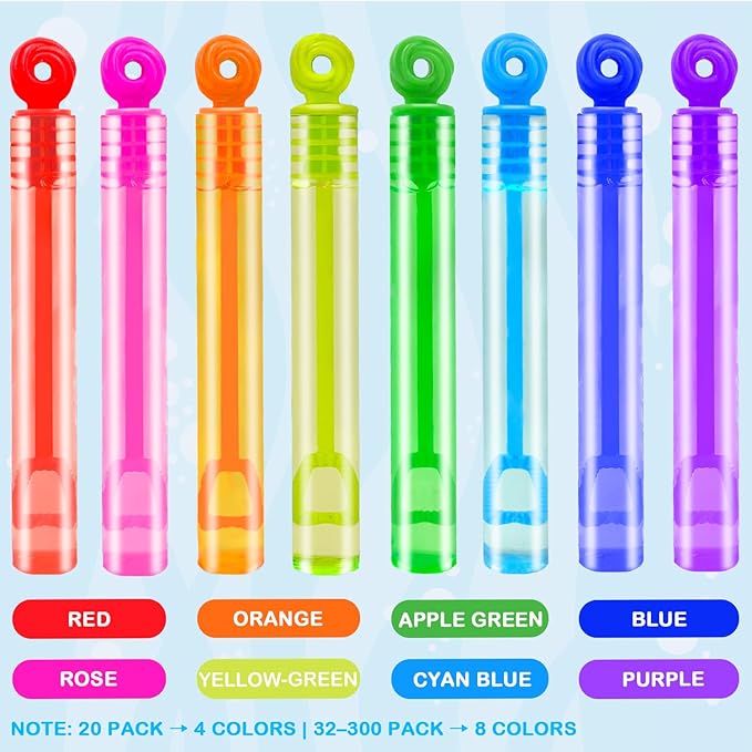Bulk Neon Mini Bubbles Party Favors for Kids 100 Pack, Small Halloween Trick or Treat Goodie Bag Stuffers Fillers Toys Gifts Bulk for Toddlers, Classroom Carnival Prizes Games for Birthday Parade