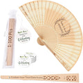 100Pcs Personalized Folding Hand Fans Custom Engraved Summer Wedding Fan,Personalized Wooden Fans Party Favor Bridal Shower Gifts for Guests