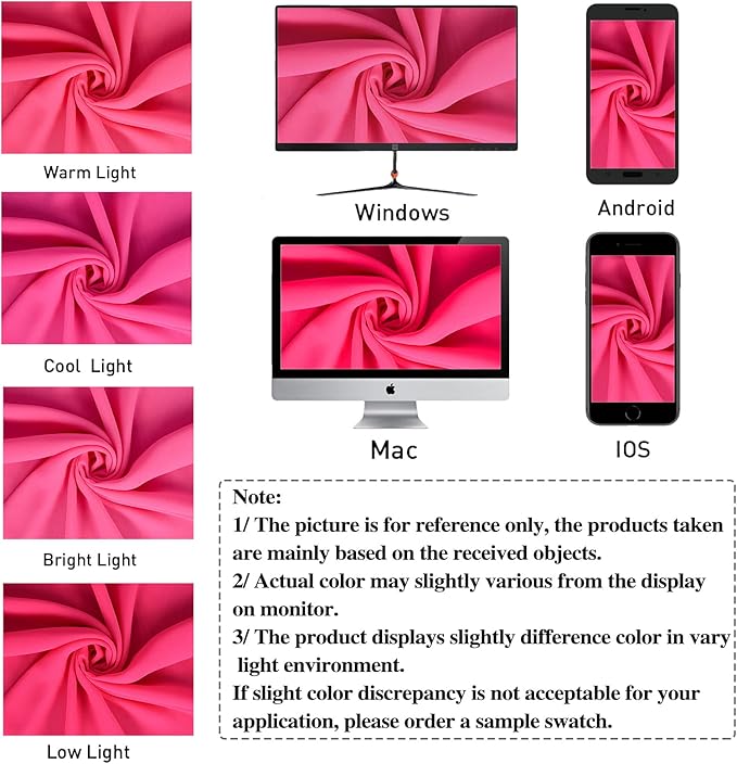 DUOBAO Hot Pink Chiffon Backdrop Curtain-2 Panels 29"x108" Wedding Backdrop Drapes Beach Curtains for Living Room Voile Window Curtain Photography Backdrops for Weddings Decor, Ceremony Decorations