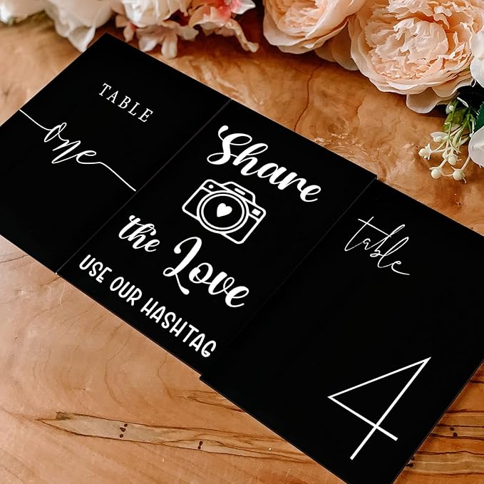 10 Pack Black Acrylic Sign Blanks for Table Numbers, 5 x 7 Inch Black Acrylic Blanks Sheets 1/8 inch Thick, Use for DIY Wedding Table Signs
