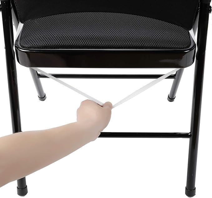 Peomeise Stretch Spandex Folding Chair Cover for Wedding Party Dining Banquet Event (White,50pcs)