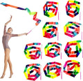 20 Pieces Ribbon Wands for Kids, 2 Meter Ribbon Dancer Wand, Dance Ribbons for Girls Party Favors, Rainbow Dancing Ribbon Decorations, Birthday Party Supplies, Gymnastics Wedding Dance Streamers