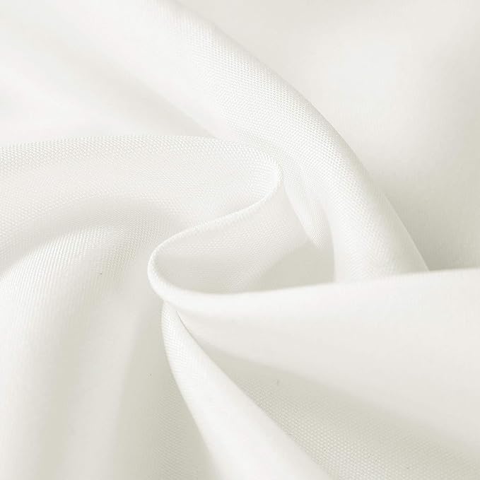 Rectangle Tablecloth 60x102 inch Washable Polyester Fabric Table Cloth for Wedding Party Dining Banquet Decoration（12 Pack 60x102, Ivory）