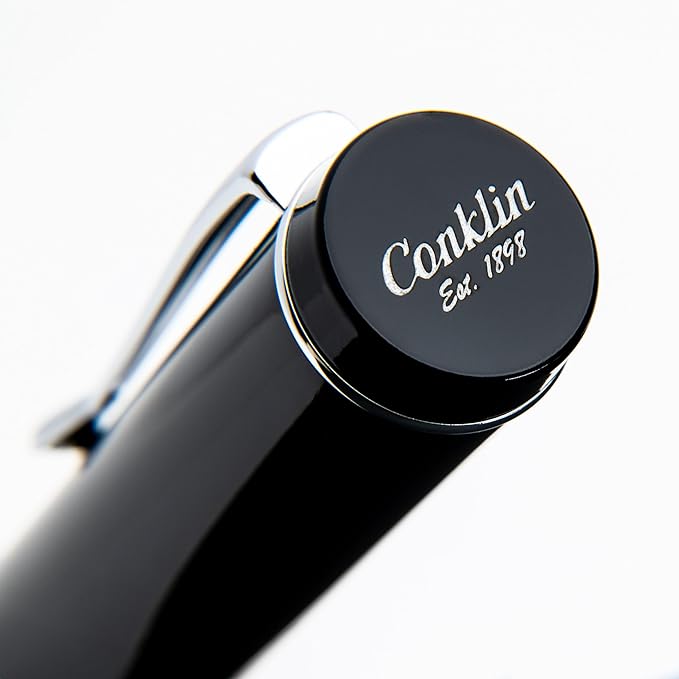 Conklin Duragraph Fountain Pen Orange Nights - Extra Fine Nib, Precision Writing Instrument with Vibrant Finish