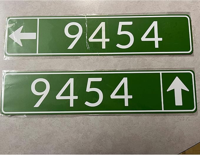 Custom Street Sign, Reflective Option, Directional Arrow Signs, 6x24 Inches, Single/Double Sided, Rust Free Aluminum-UV Protected and Weatherproof