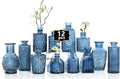 Mini Bud Vases As Wedding Centerpieces for Tables,Clear Bud Vases for Flowers,Small Flower Vases Suitable for Birthday Party,Anniversary,Wedding Reception,Baby Shower (Blue, 12PCS)