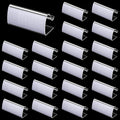 24 Pieces Table Skirting Clips Clear Tablecloth Clips for Indoor Outdoor Events Wedding Meeting Party Picnic Banquet