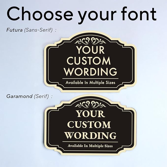 Custom Decorative Metal Signs, Personalized Aluminum, Custom Driveway, Waterproof USA Made, Black Charcoal 14x10 In