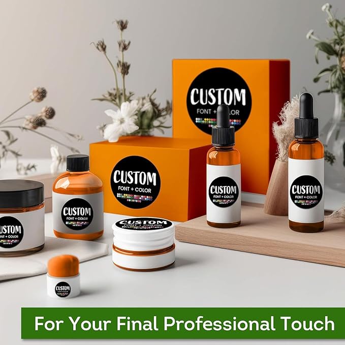 Custom Stickers for Weddings, Birthdays & Businesses - Personalized Labels with Your Logo - Waterproof, Fade and Heat Resistant - Pack of 100-1000 (Custom Image, 2.5 Inch)