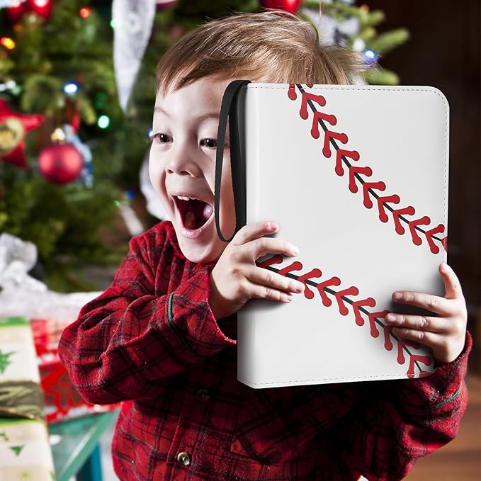 Baseball Card Binder - 9 Pocket, Premium PU Card Book, Card Holder Binder, Compatible with MTC, TCG, Game & Sports Cards