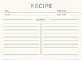 Jot & Mark Recipe Cards 5x7 Inches Blank Double Sided, 50 Count (Modern Minimal) - Menu Cards