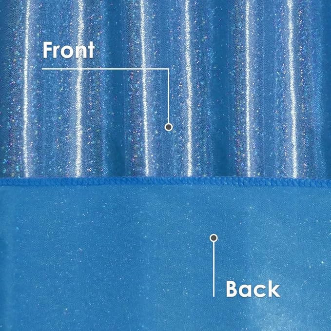 Fitable Sequin Tablecloth for Parties 60x60 Inch - Sparkle Glitter Table Cloth Laser Square Overlay for Wedding Baby Shower Ceremony Birthday Holiday Banquet Decor, Blue