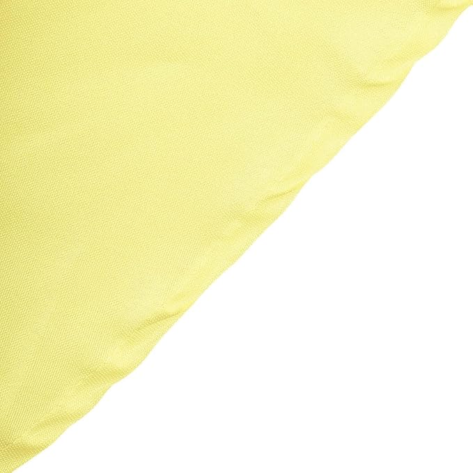 Efavormart Round Tablecloth, 120 Inch Stain & Wrinkle Resistant Washable Table Cloth, Decorative Polyester Fabric Table Cover for Banquet, Wedding, Dining - Yellow