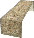Vintage Boho Floral Table Runner, Rustic Country Farmhouse Yellow Blue Retro Flower Pattern for Home Kitchen Table Decor Dining Coffee Room Party Decor 13x72in