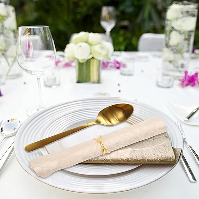 Gold Napkin Rings - 36 PCS Metal Spiral Napkin Rings(Spiral) Napkin Holders Buckles for Family Dinner, Wedding, Party,Table Decorations