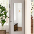 55"x16" Magnetic Mirror Lightweight Full-Length Mirror | Strong Adhesion, Easy Installation | Suitable for Refrigerators, Glass Walls, Wooden Doors, and More | 8.2kg Ultra-Strong Support | Black