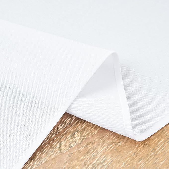2 Pack White Table Runner 12 x 72 Inch Solid Color Farmhouse Runners Coffee Table Dresser for Daily Party Home Decoration
