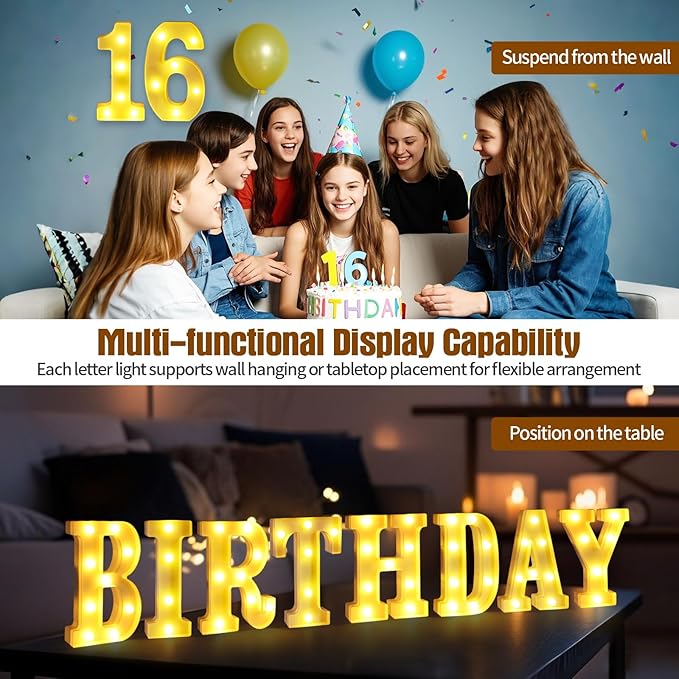 2nd Birthday Decorations for Girls Boys,Two Year Old Birthday Decorations Centerpieces Table,Light Up Numbers 2 Sign Led for Party Backdrop Wall Decor for Wedding Anniversary Numeros De Cumpleanos