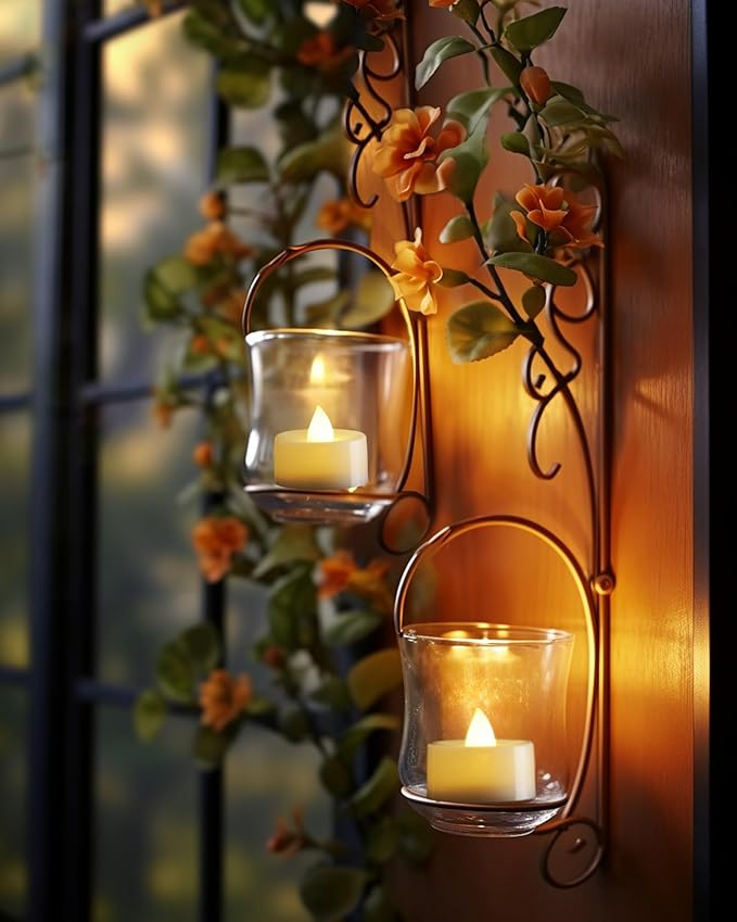 Homemory 12pcs Flameless LED Tea Lights with Remote & Timer, 400+Hours Realistic Flickering Battery Candles for Seasonal, Tabletop, and Centerpieces Decor