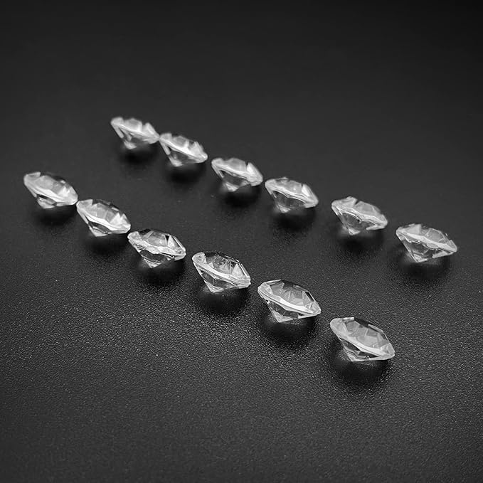 Fake Diamond, 1700PCS 10mm Clear Acrylic Diamonds Crystals Gems for Vase Fillers,Table Scatter, Party Favor, Wedding Decoration, Photography Props, DIY Crafts-10mm
