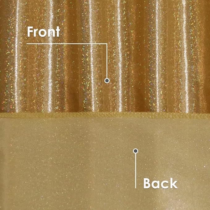 Fitable Gold Sequin Tablecloth for Parties 54x54 Inch - Sparkle Glitter Table Cloth Laser Square Overlay for Wedding Baby Shower Ceremony Birthday Holiday Banquet Decoration