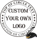 Custom Book Embosser Stamp - Personalized Business Company Seal with Your Own Logo (Logo)