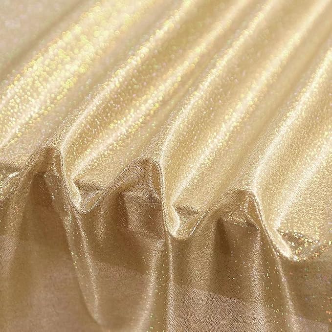 Fitable Sequin Tablecloth for Parties 90x132 Inch - Sparkle Glitter Table Cloth Laser Rectangle Overlay for Wedding Baby Shower Ceremony Birthday Holiday Banquet Decor, Khaki