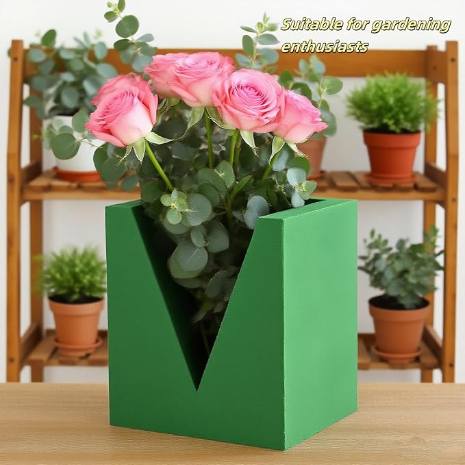Premium Wet & Dry Floral Foam Blocks – Easy-Cut Flower Foam for Arrangements (6 Pack, High Density, Quick Water Absorption) – Best Floral Foam Blocks & Flower Foam for Fresh & Artificial